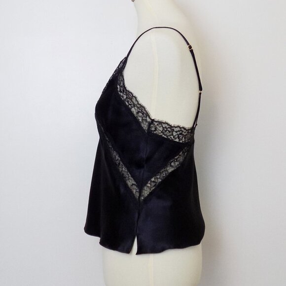 nwt victoria's secret satin and lace luxe cami top flowy silky - Picture 4 of 5
